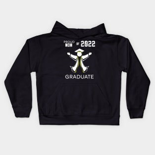 Proud mom of 2022 graduate yellow Kids Hoodie